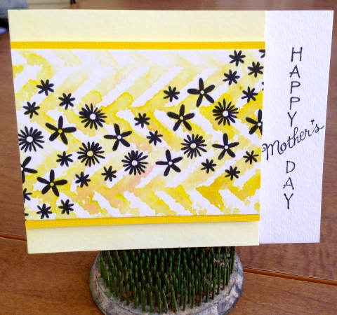 WATERCOLOR MOTHER'S DAY WITH YELLOW 2014